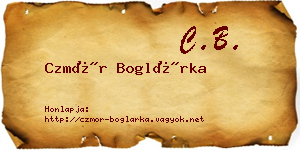 Czmór Boglárka névjegykártya